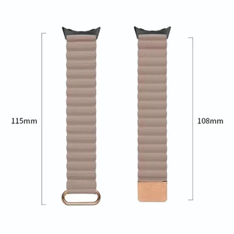 Dây đồng hồ da thật khóa từ ngược cho Google Pixel Watch 4 / 3 / 2 / 1 41mm