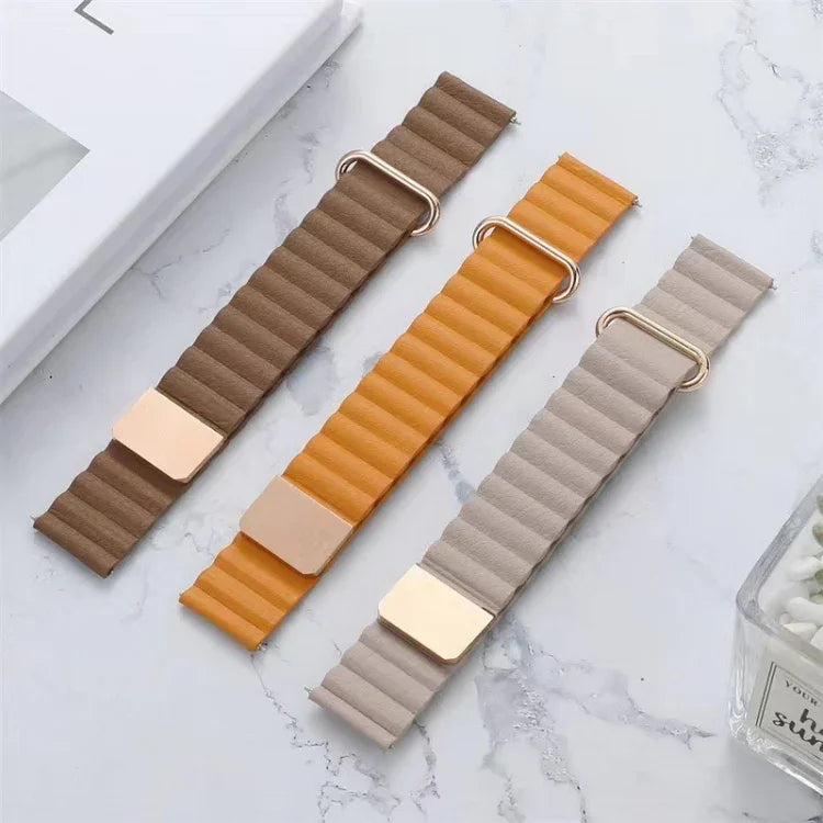 Dây đồng hồ da thật khóa từ ngược cho Google Pixel Watch 4 / 3 / 2 / 1 41mm