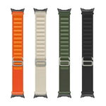 Dây đồng hồ vòng nylon đầu nối đen cho Google Pixel Watch 4 / 3 / 2 / 1 41mm