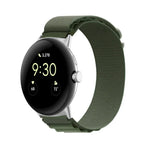 Dây đồng hồ vòng nylon đầu nối bạc cho Google Pixel Watch 4 / 3 / 2 / 1 41mm