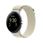 Dây đồng hồ vòng nylon đầu nối bạc cho Google Pixel Watch 4 / 3 / 2 / 1 41mm