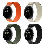 Dây đồng hồ vòng nylon đầu nối bạc cho Google Pixel Watch 4 / 3 / 2 / 1 41mm