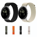 Dây đồng hồ vòng nylon đầu nối bạc cho Google Pixel Watch 4 / 3 / 2 / 1 41mm