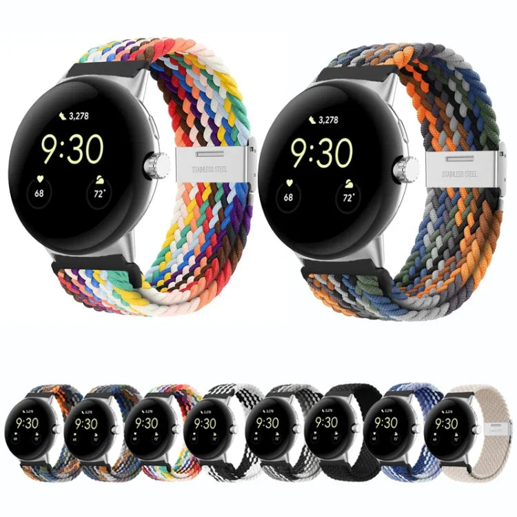 Dây đồng hồ nylon khóa kim loại, dành cho Google Pixel Watch 4 / 3 / 2 / 1 41mm
