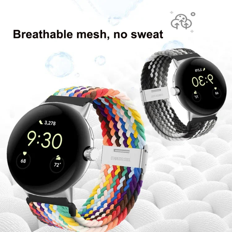 Dây đồng hồ nylon khóa kim loại, dành cho Google Pixel Watch 4 / 3 / 2 / 1 41mm