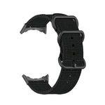 Dây đồng hồ nylon khóa đen ba vòng, dành cho Google Pixel Watch 4 / 3 / 2 / 1 41mm