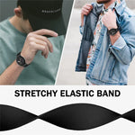 Dây đồng hồ nylon khóa đen ba vòng, dành cho Google Pixel Watch 4 / 3 / 2 / 1 41mm