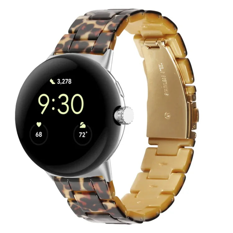 Dây đồng hồ nhựa resin 3 hạt, dành cho Google Pixel Watch 4 / 3 / 2 / 1 41mm