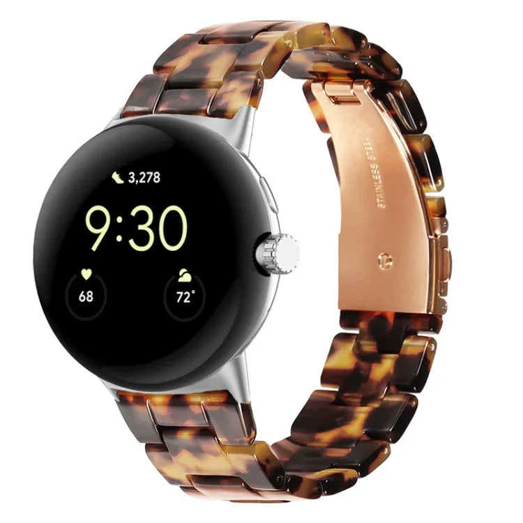 Dây đồng hồ nhựa resin 3 hạt, dành cho Google Pixel Watch 4 / 3 / 2 / 1 41mm