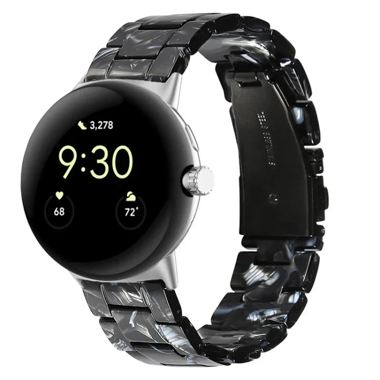 Dây đồng hồ nhựa resin 3 hạt, dành cho Google Pixel Watch 4 / 3 / 2 / 1 41mm