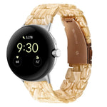Dây đồng hồ nhựa resin 3 hạt, dành cho Google Pixel Watch 4 / 3 / 2 / 1 41mm