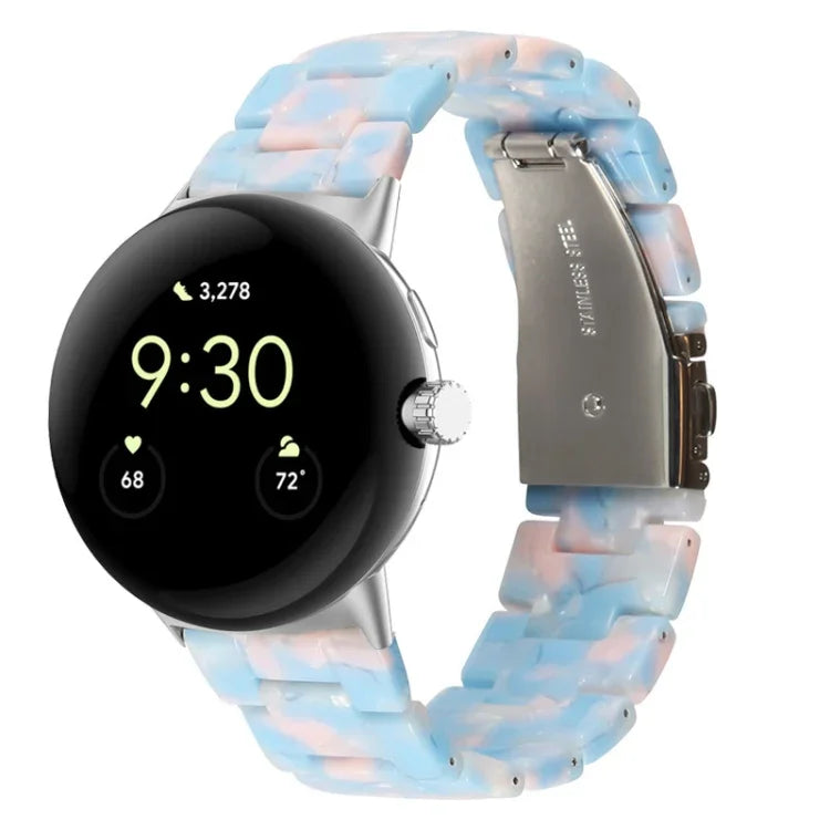 Dây đồng hồ nhựa resin 3 hạt, dành cho Google Pixel Watch 4 / 3 / 2 / 1 41mm