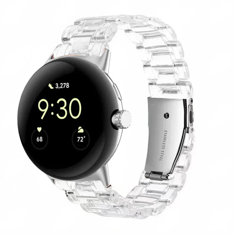 Dây đồng hồ nhựa resin 3 hạt, dành cho Google Pixel Watch 4 / 3 / 2 / 1 41mm
