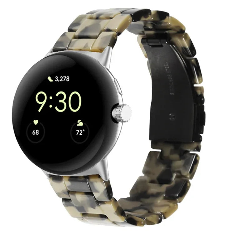 Dây đồng hồ nhựa resin 3 hạt, dành cho Google Pixel Watch 4 / 3 / 2 / 1 41mm