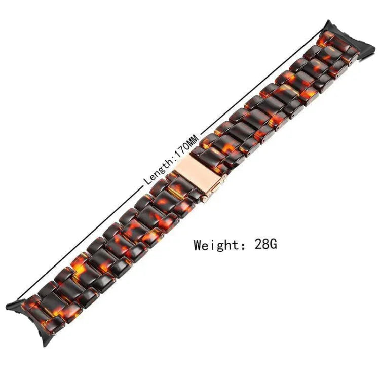 Dây đồng hồ nhựa resin 3 hạt, dành cho Google Pixel Watch 4 / 3 / 2 / 1 41mm