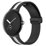 Dây đồng hồ silicone khóa gập hai màu, cho Google Pixel Watch 4 / 3 / 2 / 1 41mm
