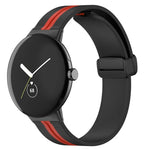 Dây đồng hồ silicone khóa gập hai màu, cho Google Pixel Watch 4 / 3 / 2 / 1 41mm