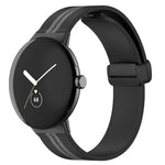 Dây đồng hồ silicone khóa gập hai màu, cho Google Pixel Watch 4 / 3 / 2 / 1 41mm