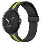 Dây đồng hồ silicone khóa gập hai màu, cho Google Pixel Watch 4 / 3 / 2 / 1 41mm