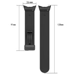 Dây đồng hồ silicone khóa gập hai màu, cho Google Pixel Watch 4 / 3 / 2 / 1 41mm