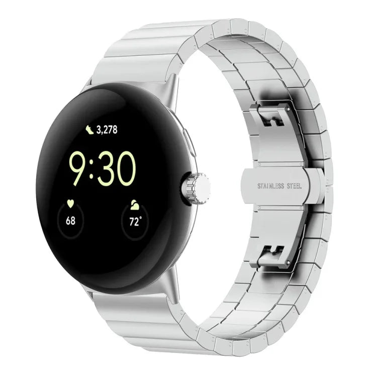 Dây đồng hồ kim loại khóa bướm một hạt, cho Google Pixel Watch 4 / 3 / 2 / 1 41mm
