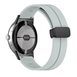 Dây đồng hồ silicone khóa gập màu trơn, cho Google Pixel Watch 4 / 3 / 2 / 1 41mm