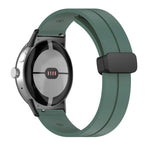 Dây đồng hồ silicone khóa gập màu trơn, cho Google Pixel Watch 4 / 3 / 2 / 1 41mm
