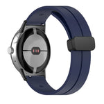Dây đồng hồ silicone khóa gập màu trơn, cho Google Pixel Watch 4 / 3 / 2 / 1 41mm