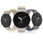 Dây đồng hồ nylon kết nối vòng bạc, cho Google Pixel Watch 4 / 3 / 2 / 1 41mm