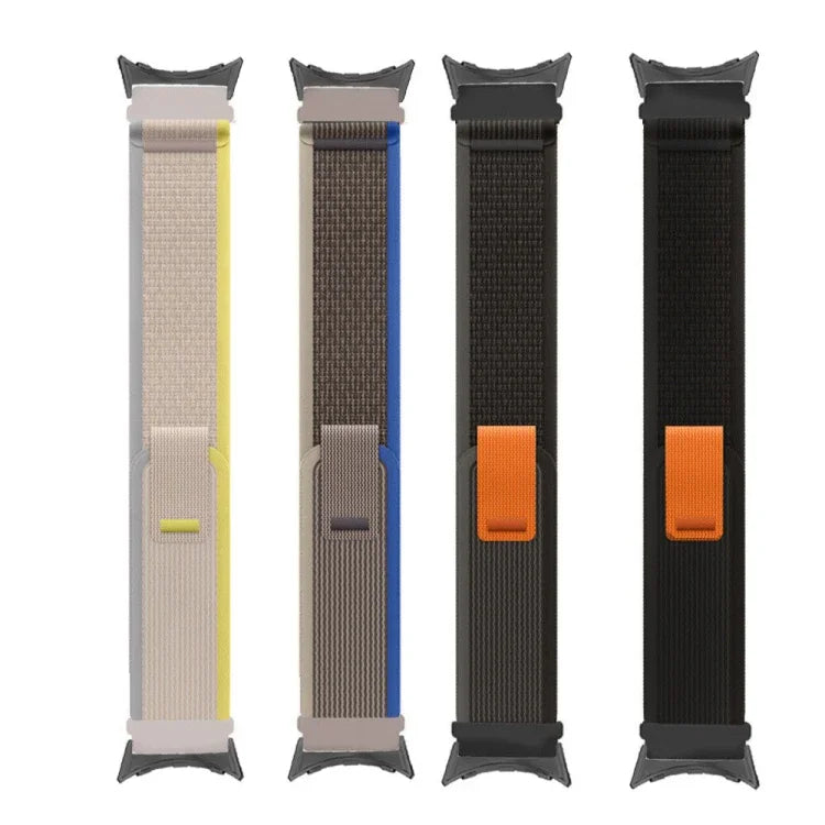 Dây đồng hồ nylon kết nối vòng bạc, cho Google Pixel Watch 4 / 3 / 2 / 1 41mm
