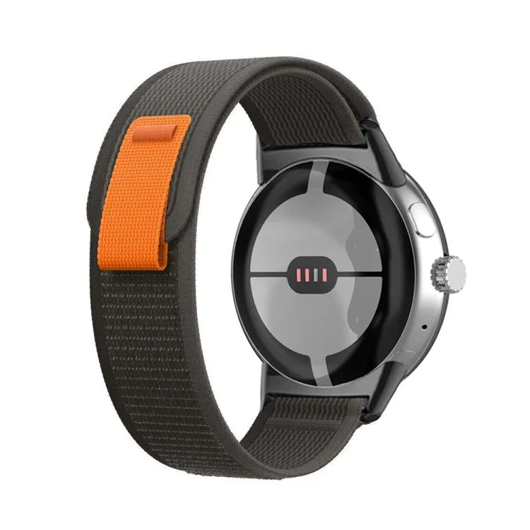 Dây đồng hồ nylon kết nối vòng đen, cho Google Pixel Watch 4 / 3 / 2 / 1 41mm