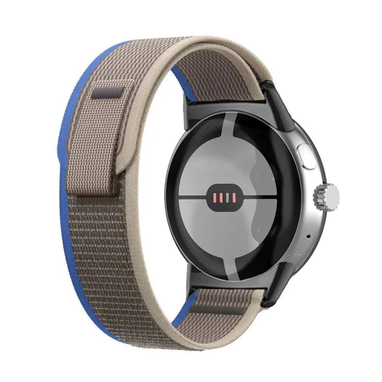 Dây đồng hồ nylon kết nối vòng đen, cho Google Pixel Watch 4 / 3 / 2 / 1 41mm