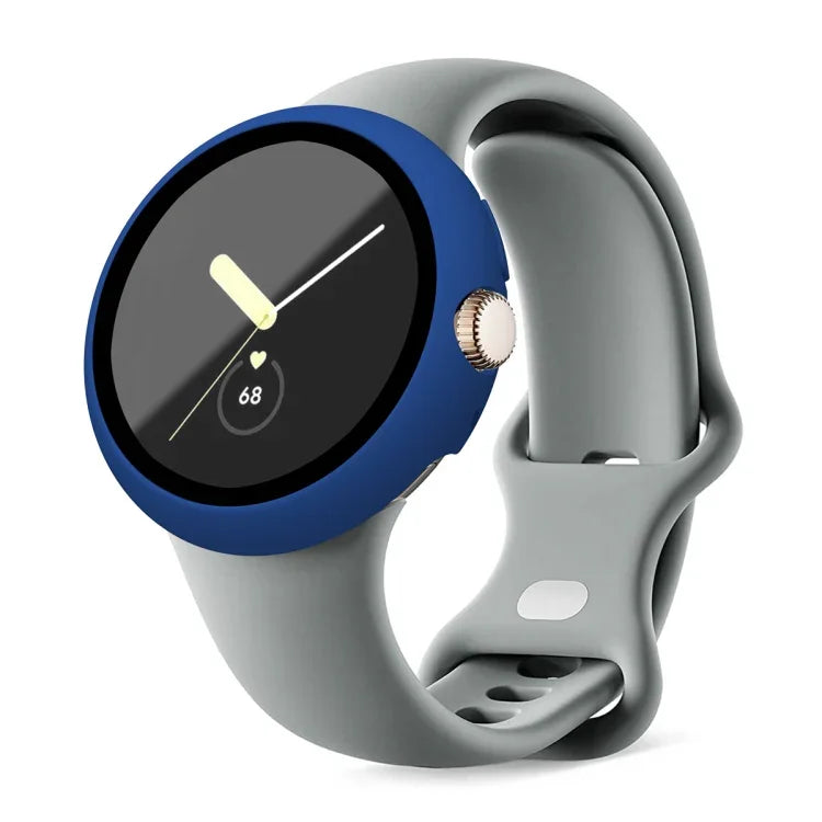 Ốp bảo vệ đồng hồ tích hợp kính cường lực PC mờ, cho Google Pixel Watch