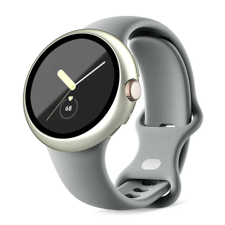 Ốp bảo vệ đồng hồ tích hợp kính cường lực PC mờ, cho Google Pixel Watch