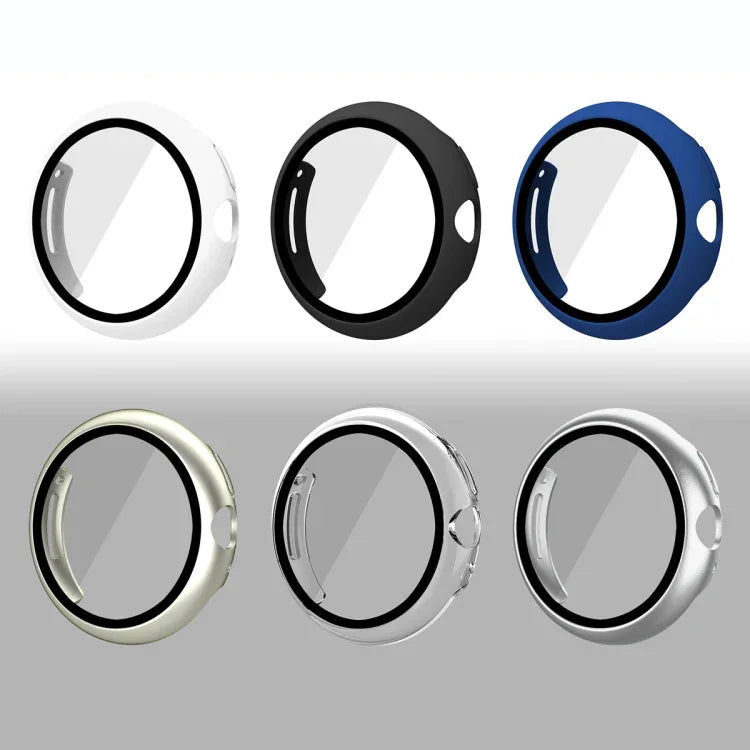 Ốp bảo vệ đồng hồ tích hợp kính cường lực PC mờ, cho Google Pixel Watch