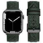 Dây đồng hồ da thật họa tiết hình thoi, Dành cho Apple Watch Series 8&7 41mm / SE 2&6&SE&5&4 40mm / 3&2&1 38mm, Dành cho Apple Watch Series 8&7 41mm / SE 2&6&SE&5&4 40mm / 3&2&1 38mm