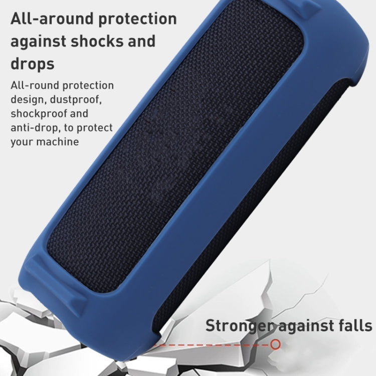 Ốp silicone có dây đeo vai cho loa Bluetooth di động, màu đen, đỏ, xanh dương