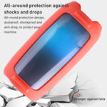 Ốp silicone có dây đeo vai cho loa Bluetooth hiệu ứng đèn màu, dành cho JBL Pulse 5 màu đen, dành cho JBL Pulse 5 màu đỏ, dành cho JBL Pulse 5 màu xanh dương