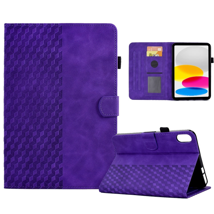 Bao da thông minh dập nổi hình thoi cho iPad thế hệ 10 10.9 2022, dành cho iPad thế hệ 10 10.9 2022