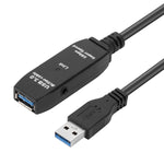 Dây nối dài USB 3.0 đực sang cái tốc độ siêu nhanh, Chiều dài: 10m, 10m