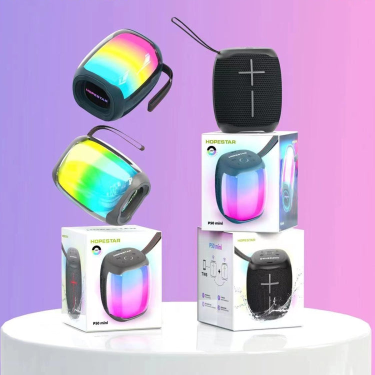 Loa Bluetooth chống nước ngoài trời HOPESTAR P50 mini với đèn RGB, P50 mini