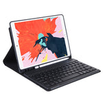 T07BB Cho iPad 9.7 inch / iPad Pro 9.7 inch / iPad Air 2 / Air (2018 & 2017) Ốp bảo vệ bàn phím Bluetooth siêu mỏng màu kẹo TPU có giá đỡ & khe cắm bút, Cho iPad 9.7 inch