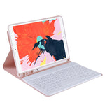T07BB Cho iPad 9.7 inch / iPad Pro 9.7 inch / iPad Air 2 / Air (2018 & 2017) Ốp bảo vệ bàn phím Bluetooth siêu mỏng màu kẹo TPU có giá đỡ & khe cắm bút, Cho iPad 9.7 inch