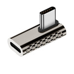 Bộ chuyển đổi hợp kim kẽm Type-C đực sang Type-C cái 100W 20Gbps, Type-C đực sang Type-C cái uốn cong bên, Type-C đực sang Type-C cái góc thẳng đứng, Type-C đực sang Type-C cái uốn cong trung bình, Type-C đực sang Type-C cái thẳng