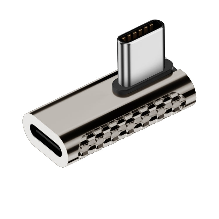 Bộ chuyển đổi hợp kim kẽm Type-C đực sang Type-C cái 100W 20Gbps, Type-C đực sang Type-C cái uốn cong bên, Type-C đực sang Type-C cái góc thẳng đứng, Type-C đực sang Type-C cái uốn cong trung bình, Type-C đực sang Type-C cái thẳng