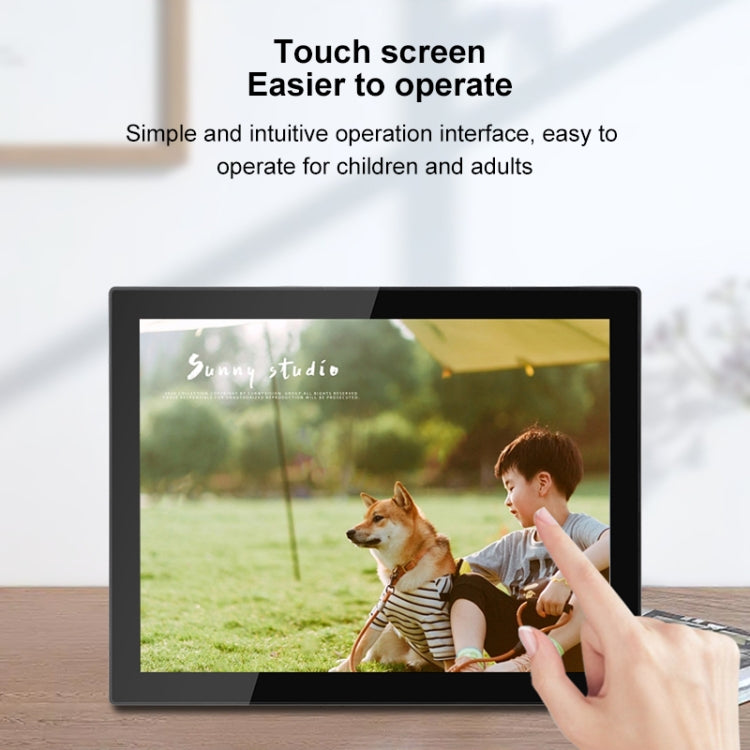 Khung ảnh đám mây WiFi màn hình IPS 15 inch, RK3126C lõi tứ lên đến 1.5GHz, Android 6.0, 1GB+16GB, phích cắm Úc, Mỹ, EU, Anh