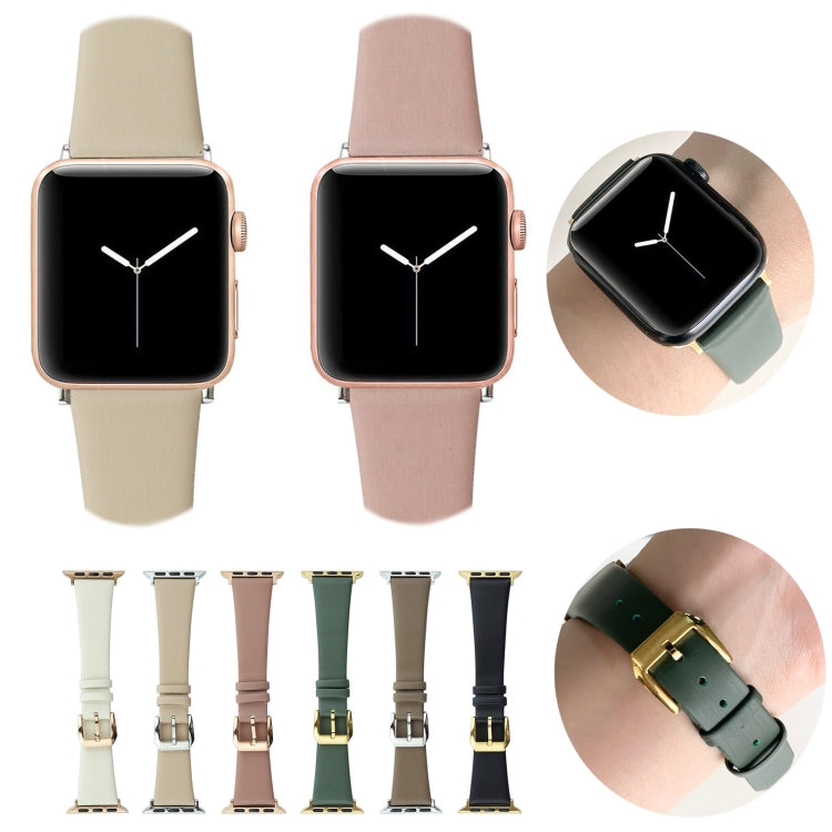 Dây đồng hồ da lụa, Dành cho Apple Watch Series 8&7 41mm / SE 2&6&SE&5&4 40mm, Dành cho Apple Watch Ultra 49mm / Series 8&7 45mm / SE 2&6&SE&5&4 44mm