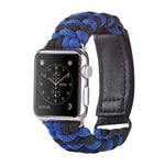 Dây đồng hồ nylon dệt trơn khóa dán Paracord, Dành cho Apple Watch Series 8&7 41mm / SE 2&6&SE&5&4 40mm, Dành cho Apple Watch Ultra 49mm / Series 8&7 45mm / SE 2&6&SE&5&4 44mm