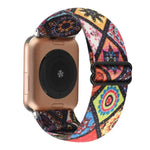 Dây đồng hồ co giãn khóa kiểu dân tộc, Dành cho Apple Watch Series 7 41mm / 6 & SE & 5 & 4 40mm, Dành cho Apple Watch Ultra 49mm / Series 8&7 45mm / SE 2&6&SE&5&4 44mm
