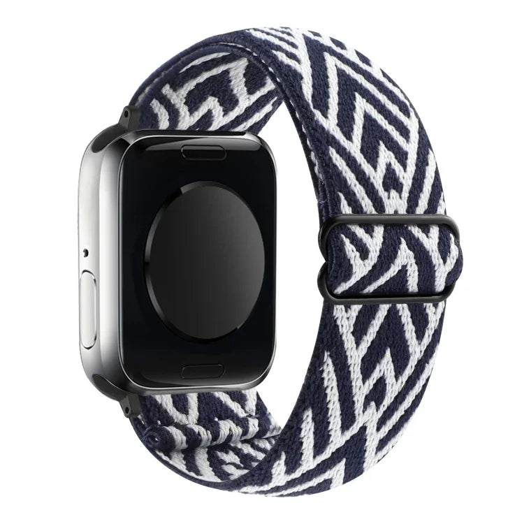 Dây đồng hồ co giãn khóa kiểu dân tộc, Dành cho Apple Watch Series 7 41mm / 6 & SE & 5 & 4 40mm, Dành cho Apple Watch Ultra 49mm / Series 8&7 45mm / SE 2&6&SE&5&4 44mm